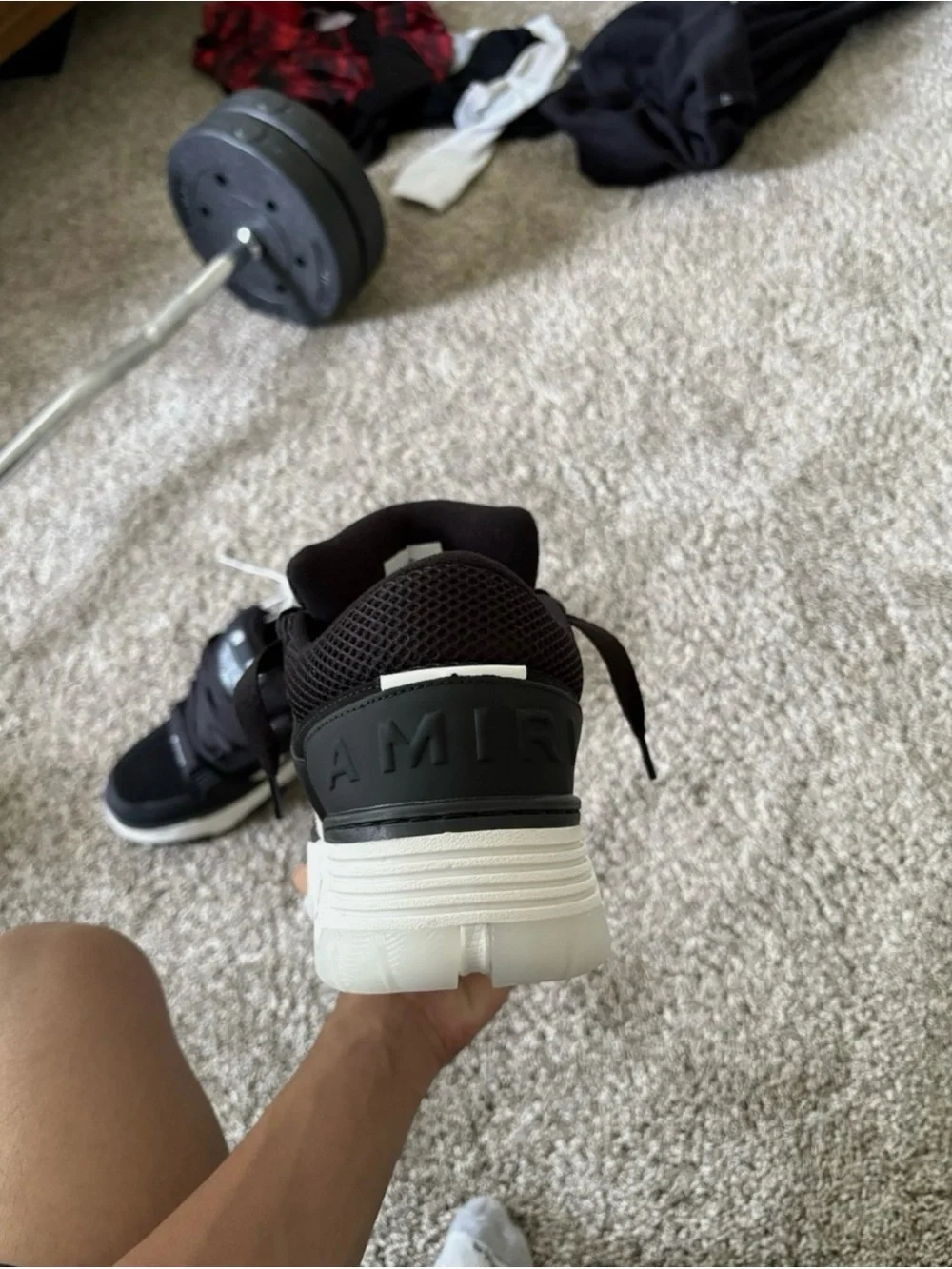 AMIRI Black and White MA-1 Low-Top Sneakers